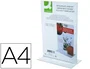 Q-connect Expositor sobremesa a dos caras en metacrilato tamaño A4