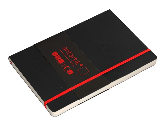 Antartik Cuaderno A5 Tapa Blanda Hojas Lisas Negro y Rojo 80 Hojas 80gr FSC Antartik Cuaderno A5 Tapa Blanda Hojas Lisas Negro y Rojo 80 Hojas 80gr FSC