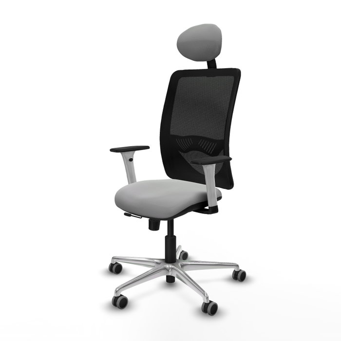 PIQUERAS Y CRESPO Silla de oficina Zulema Gris claro y Negro PIQUERAS Y CRESPO Silla de oficina Zulema Gris claro y Negro