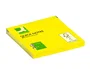 Q-connect Bloc de notas adhesivas quita y pon 76x76 mm Amarillo Neón 80 hojas