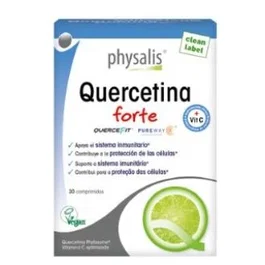 PHYSALIS Quercetina Forte 30 Comprimidos Bio con Vitamina C para Sistema Inmune y Protección Celular