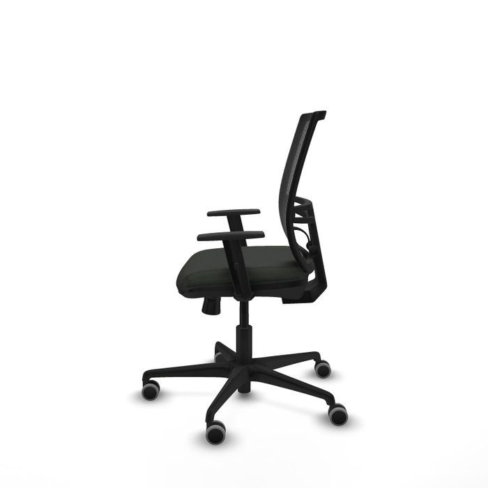 PIQUERAS Y CRESPO Silla de oficina Yunquera con mecanismo Sincro/Traslack, Tela Negra PIQUERAS Y CRESPO Silla de oficina Yunquera con mecanismo Sincro/Traslack, Tela Negra