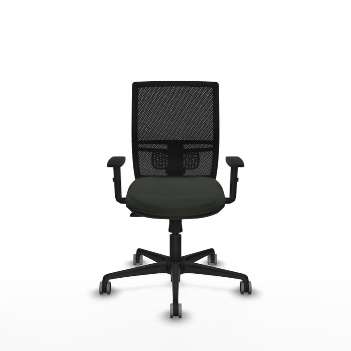 PIQUERAS Y CRESPO Silla de oficina Yunquera con mecanismo Sincro/Traslack, Tela Negra PIQUERAS Y CRESPO Silla de oficina Yunquera con mecanismo Sincro/Traslack, Tela Negra