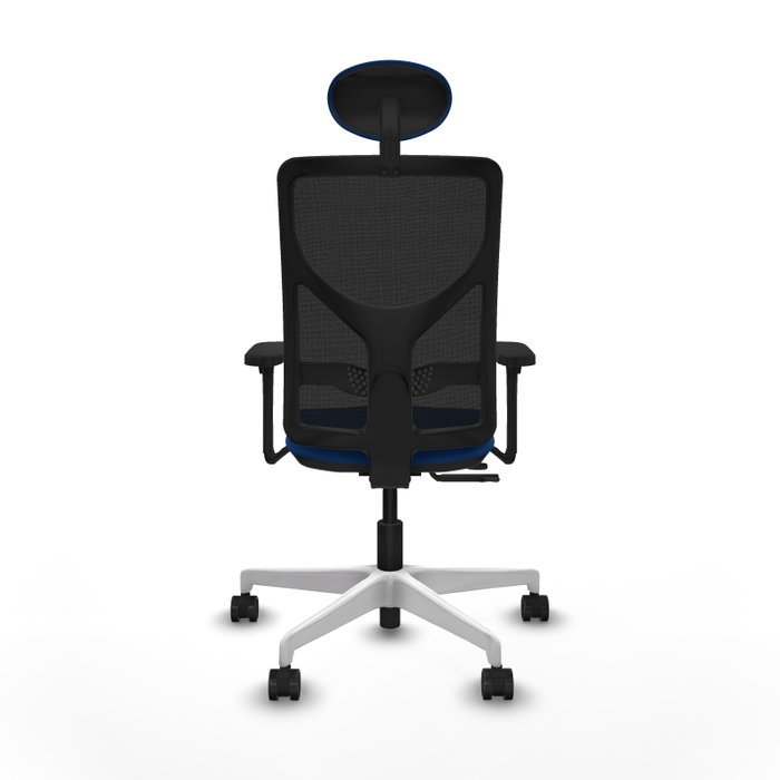 PIQUERAS Y CRESPO Silla de oficina Motilla con mecanismo Sincro/Traslack Azul y Negro