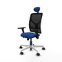 PIQUERAS Y CRESPO Silla de oficina Motilla con mecanismo Sincro/Traslack Azul y Negro
