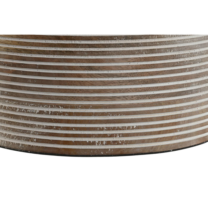 DKD Home Decor Lámpara de Sobremesa Mango Algodón Natural