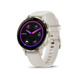 Garmin Venu 3S Smartwatch con Pantalla AMOLED 1.2", GPS, Pulsioxímetro, +30 Deportes, Garmin Pay, 10 Días Batería, 5 ATM, Ivory/Bisel Soft Gold