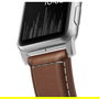Nomad Strap Traditional Leather Brown Connecting Silver 42/44/45/49mm
