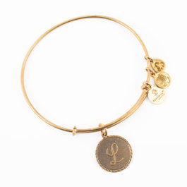 Alex And Ani Pulsera Letra L Dorado