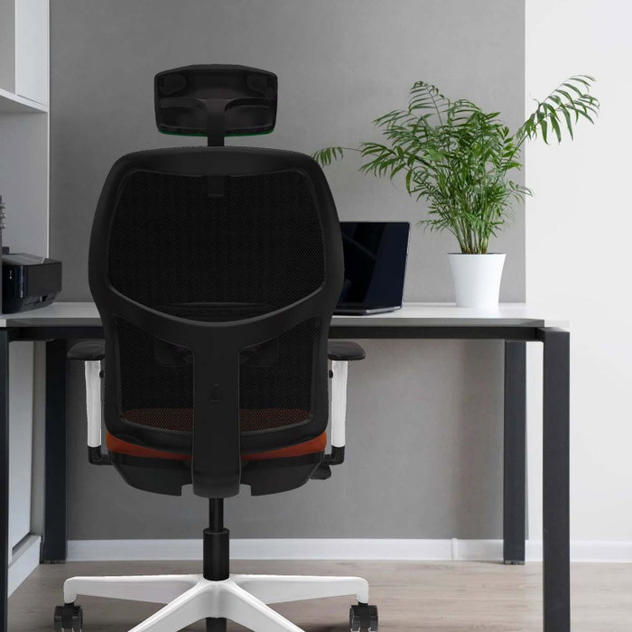 PIQUERAS Y CRESPO Alfera Silla de Oficina con Malla Negra y Asiento de Similpiel Amarillo PIQUERAS Y CRESPO Alfera Silla de Oficina con Malla Negra y Asiento de Similpiel Amarillo