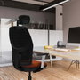 PIQUERAS Y CRESPO Alfera Silla de Oficina con Malla Negra y Asiento de Similpiel Amarillo