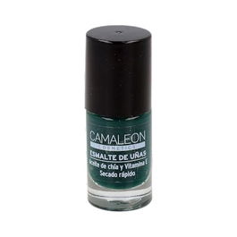 Camaleon Cosmetics Esmalte de Uñas Verde Forest 6ml Vegano 12 Free con Aceite de Chía y Vitamina E