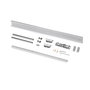 Emuca Kit de herrajes para una puerta corredera colgada de madera Wall con cierre suave, Acero y Aluminio y Plástico