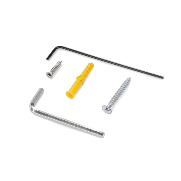 Emuca Kit de herrajes para una puerta corredera colgada de madera Wall con cierre suave, Acero y Aluminio y Plástico