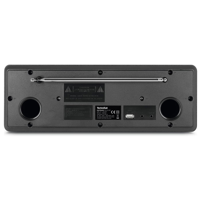 TechniSat DigitRadio 370 CD BT Radio Digital DAB+, Bluetooth, Lector CD, Negro