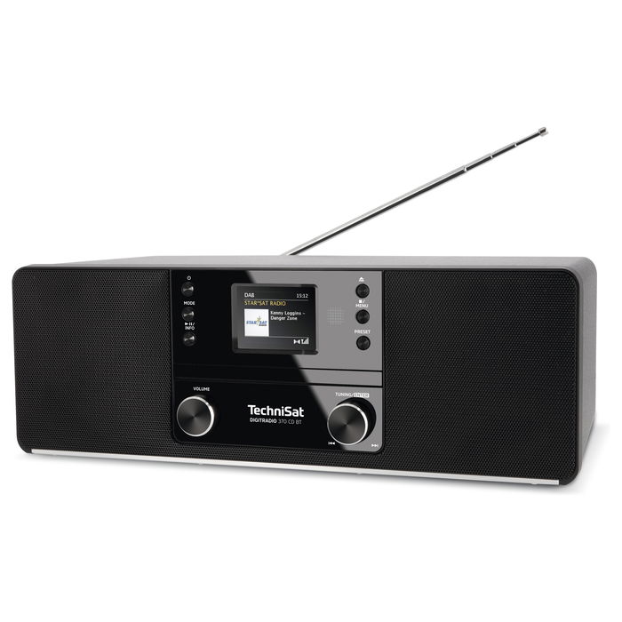 TechniSat DigitRadio 370 CD BT Radio Digital DAB+, Bluetooth, Lector CD, Negro