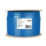Ewent IM1224 Cable de Red Ethernet 305m Cat6a U/UTP (UTP), 500MHz, 10GbE, Compatible PoE, Conductor de Cobre Sólido 23AWG, Chaqueta LSZH Azul, CPR Eca, Rollo de Madera