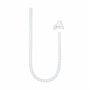Nanocable Organizador de Cables Flexible 25 mm, Blanco, 3 m
