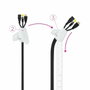 Nanocable Organizador de Cables Flexible 25 mm, Blanco, 3 m