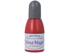 Tsukineko Tinta VERSAMAGIC Rojo Ladrillo Efecto Tiza Recarga 20ml