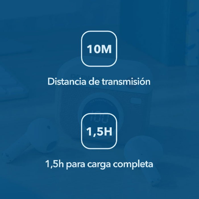DAEWOO Auricular TWS con Cámara 25mAh/180mAh