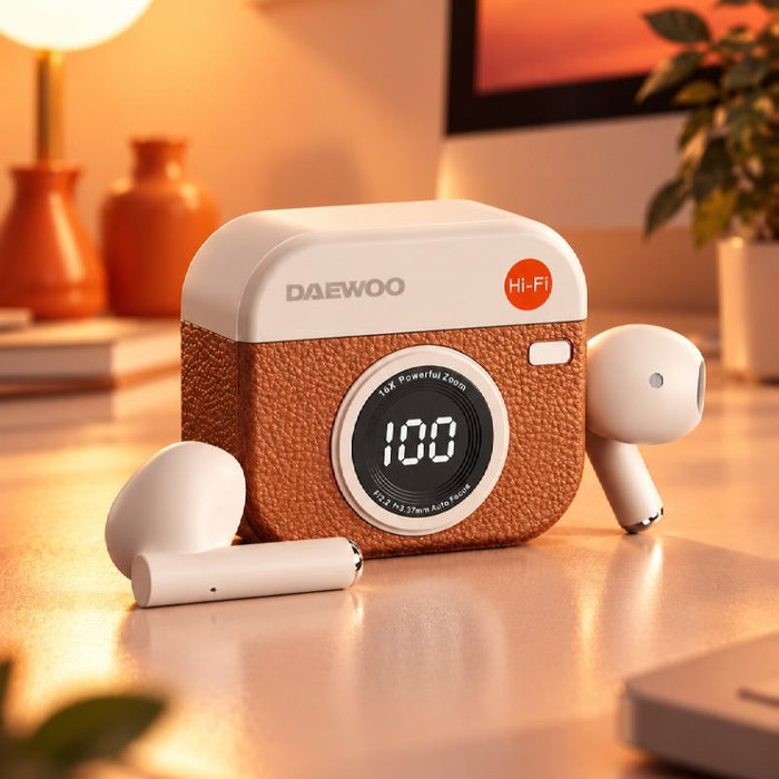 DAEWOO Auricular TWS con Cámara 25mAh/180mAh