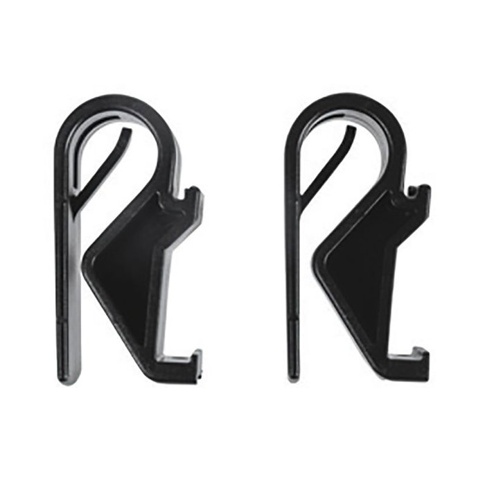 Basil Juego de abrazaderas de recambio Hook On para manillar 10-12 mm negro Basil Juego de abrazaderas de recambio Hook On para manillar 10-12 mm negro