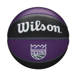 Balón de Baloncesto Wilson Nba Team Tribute Sac Kings Azul Caucho (Talla 7)