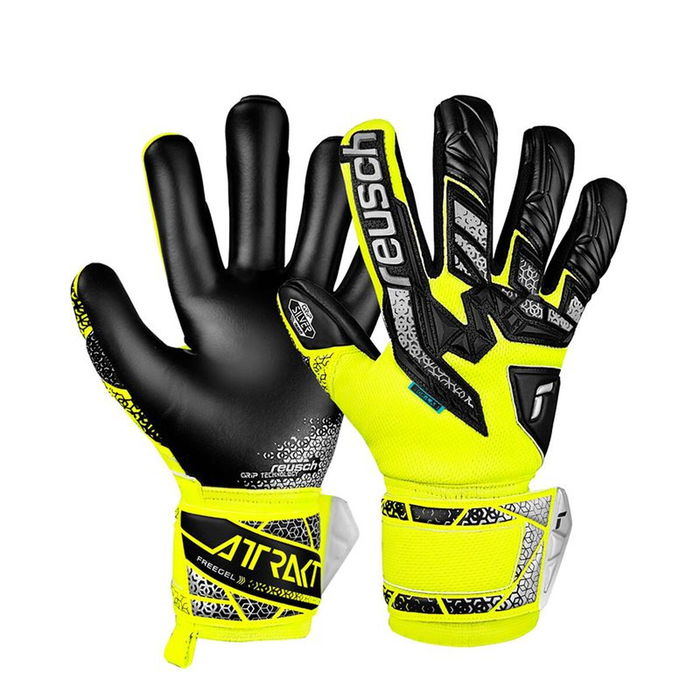 Guantes de Portero Reusch Attrakt Freegel Amarillo Adultos 11-12 Años Guantes de Portero Reusch Attrakt Freegel Amarillo Adultos 11-12 Años