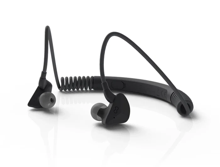 Groovy Auriculares Inalambricos Bluetooth Neckband con Microfono, Gris Oscuro