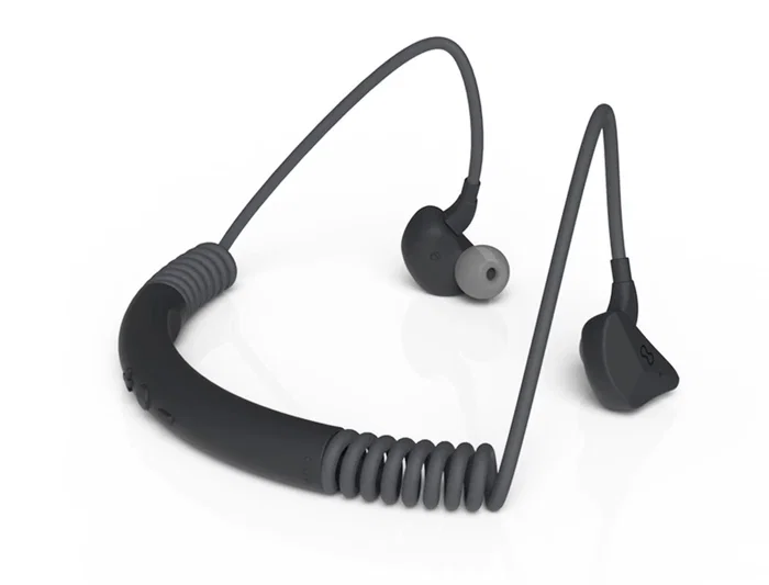 Groovy Auriculares Inalambricos Bluetooth Neckband con Microfono, Gris Oscuro