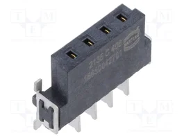 HARTING Conector de datos har-flex® Power de 4 pines, hembra, angular