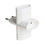 Solera Clavija triple 6009 10A 250V 4mm 2300W Blanca con obturador