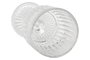 DKD Home Decor Set de 6 Copas de Cristal Stripes Garbo Rayadas 380ml