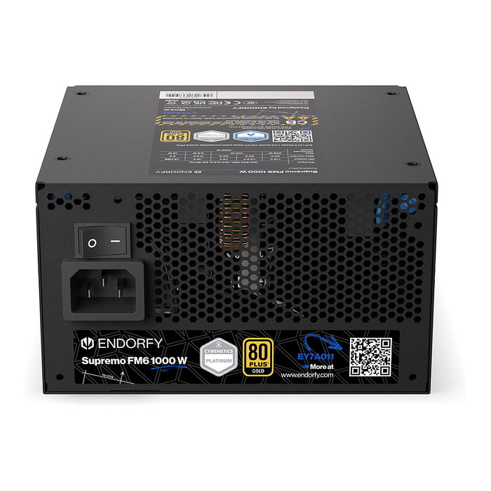 Endorfy Supremo FM6 1000W 80 PLUS Gold Fuente de Alimentación ATX 3.1 Modular Negra Endorfy Supremo FM6 1000W 80 PLUS Gold Fuente de Alimentación ATX 3.1 Modular Negra