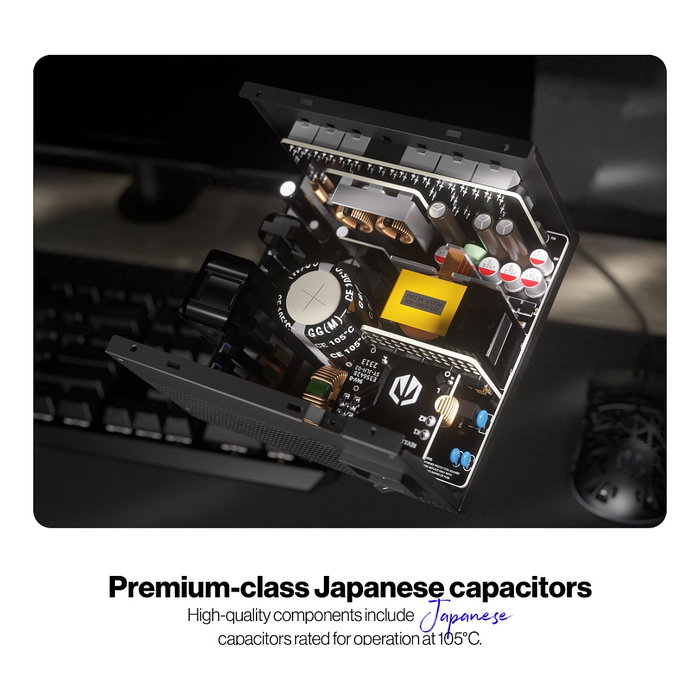 Endorfy Supremo FM6 1000W 80 PLUS Gold Fuente de Alimentación ATX 3.1 Modular Negra Endorfy Supremo FM6 1000W 80 PLUS Gold Fuente de Alimentación ATX 3.1 Modular Negra