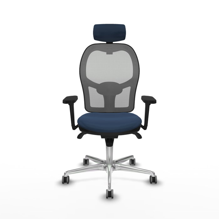 PIQUERAS Y CRESPO Silla de oficina Jorquera Azul marino y Gris