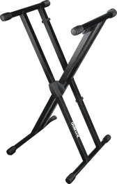 QUIKLOK Soporte Teclado T500 Formato "X" Trigger Lok / Perfil Doble - Negro