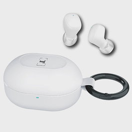 SAMI Auriculares Inalambricos TWS Buds Lite Bluetooth Blanco con Mini Llavero y Bateria de 25 mAh