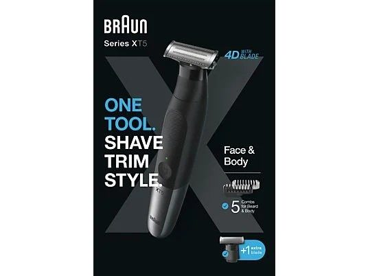 Braun Afeitadora Eléctrica Corporal Face & Body para Mujer y Hombre - Máquina de Afeitar Impermeable