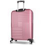 Zoozie Bags 8715 Maleta de viaje de ABS color oro rosa con ruedas 360 grados y candado de combinación