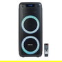 Fonestar sistem PARTY-DUO Altavoz Portátil Bluetooth 100W con Karaoke, Luces LED, USB/MicroSD/FM y Mando a Distancia
