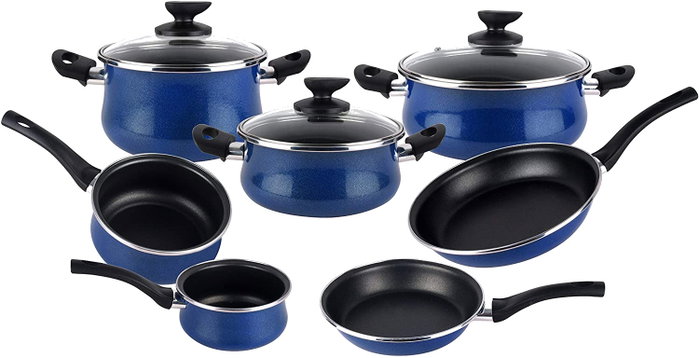 Magefesa Batería de Cocina Paula New de 7 Piezas con Revestimiento Antiadherente Magefesa Batería de Cocina Paula New de 7 Piezas con Revestimiento Antiadherente