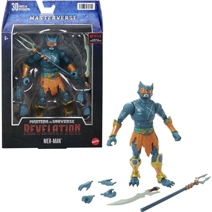 Mattel Mer-Man Figura Masterverse Masters of the Universe 14cm