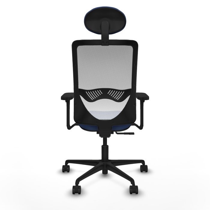 PIQUERAS Y CRESPO Silla de oficina Zulema con mecanismo Sincro, Azul marino y Blanco PIQUERAS Y CRESPO Silla de oficina Zulema con mecanismo Sincro, Azul marino y Blanco