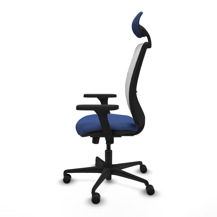 PIQUERAS Y CRESPO Silla de oficina Zulema con mecanismo Sincro, Azul marino y Blanco PIQUERAS Y CRESPO Silla de oficina Zulema con mecanismo Sincro, Azul marino y Blanco