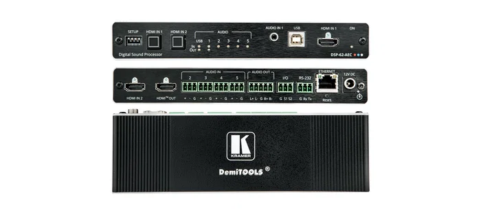 Kramer DSP-62-AEC Matriz de Conmutación AV 2x1 HDMI 4K 18Gbps con AEC para Audio Kramer DSP-62-AEC Matriz de Conmutación AV 2x1 HDMI 4K 18Gbps con AEC para Audio