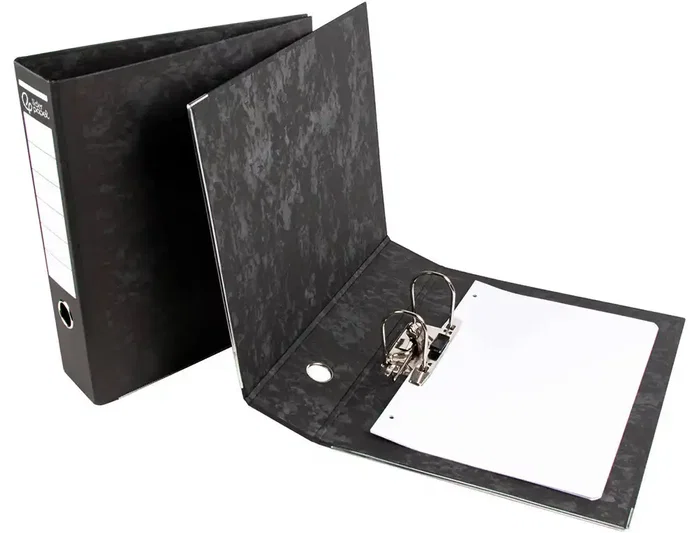 Liderpapel Archivador de Palanca Folio Negro Lomo 80mm Compresor Metálico Liderpapel Archivador de Palanca Folio Negro Lomo 80mm Compresor Metálico