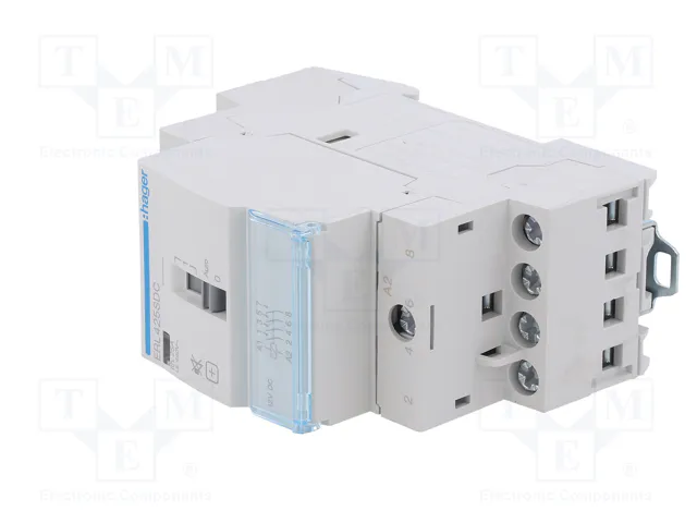 HAGER Contactor ERL 4-polar de instalación 25A 12VDC HAGER Contactor ERL 4-polar de instalación 25A 12VDC