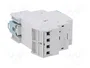 HAGER Contactor ERL 4-polar de instalación 25A 12VDC